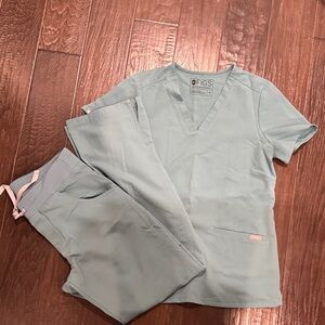 Figs Sage Green Scrub Set